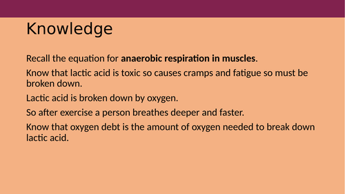 Anaerobic respiration and graph interpretation, KS3, KS4, GCSE