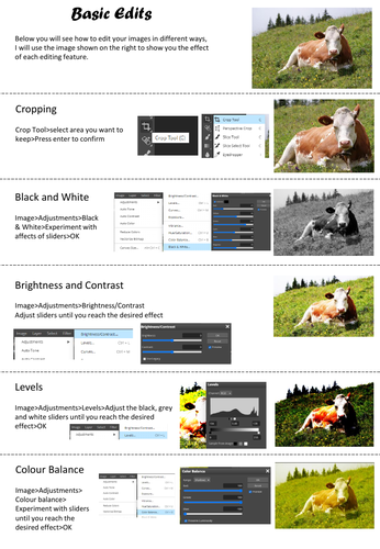 GCSE Art or Photography: Basic Photoshop Edits - How to edit a photo ...