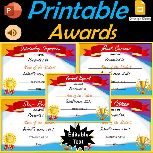 Graduation Awards/ Grade Completion 40 Printable Awards - 90 Digital ...
