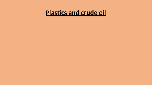 Fossil Fuel and Iron Ore, KS3, KS4