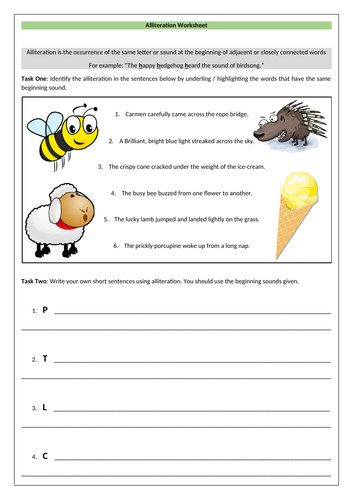 language devices worksheet gcse