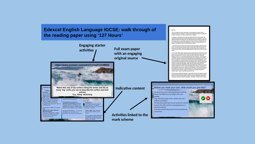 Edexcel IGCSE Language Paper 1: 127 Hours Practice Reading Paper ...