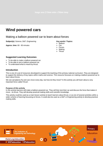 what is the primary source of energy for wind powered cars