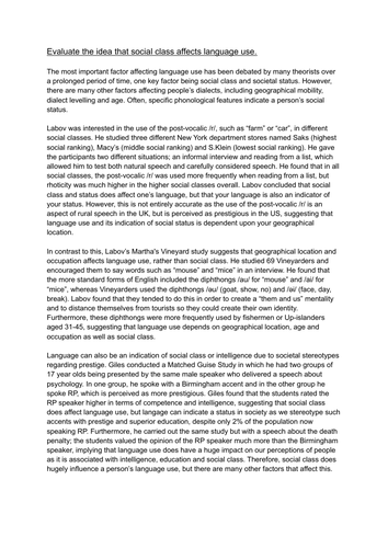 Grade A AQA English Language Accent and Dialect Essay | Teaching Resources