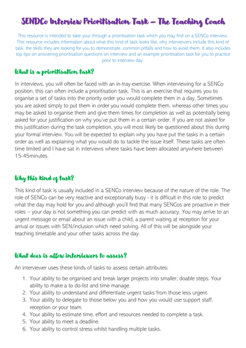 sendco-senco-sen-interview-prioritisation-task-guidance-example