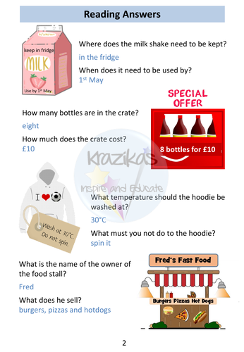 English Functional Skills Entry Level 1 Reading Workbook | Teaching ...