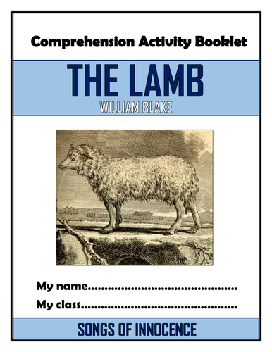 The Lamb - William Blake - Comprehension Activities Booklet!