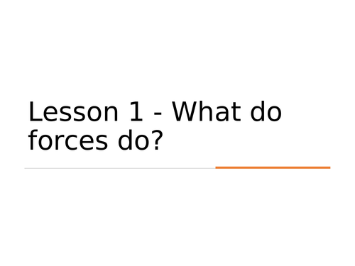 KS3 Science | 3.1.3 Lesson 1 - What do forces do -  FULL LESSON