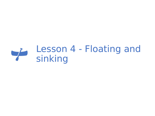 KS3 Science | 3.1.4 Pressure - Lesson 4 - Floating and sinking FULL ...