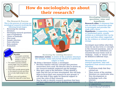 when conducting a research study sociologists follow the
