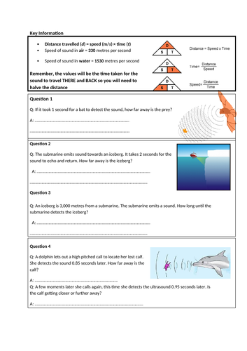 KS3 Science | 3.4.1,3,4 Waves and sound - Lesson 4 - Echoes FULL LESSON