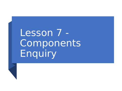 KS3 Science | 3.2.1-2 Electric circuits - Lesson 7 - Component enquiry FULL LESSON