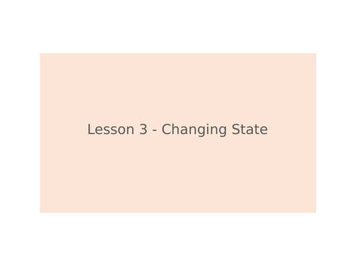 KS3 Science | 3.5.1 Particle model - Lesson 3 - Changing state FULL LESSON