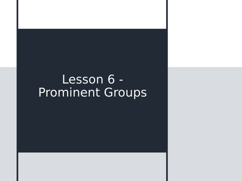 KS3 Science | 3.5.3-4 Elements and The PT - Lesson 6 - Prominent groups FULL  LESSON