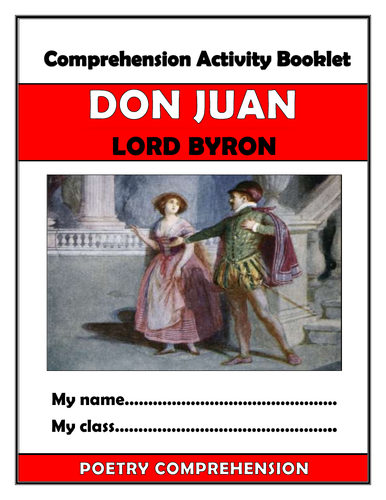 Don Juan - Comprehension Activities Booklet!