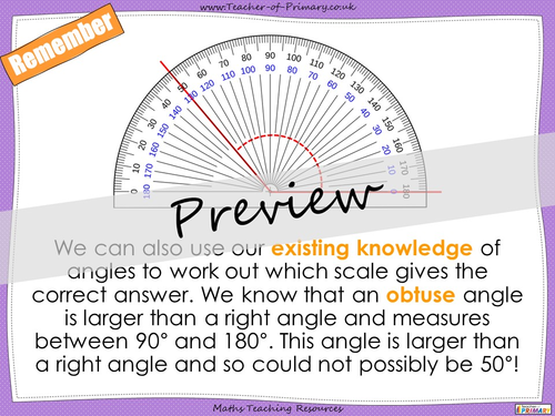Measuring Angles with a Protractor - Year 5 | Teaching Resources