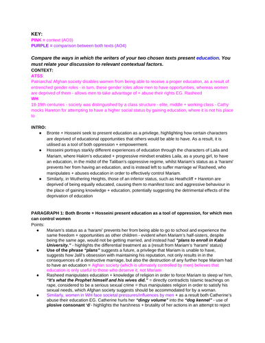 a level poetry comparison essay example edexcel