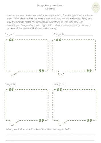 Image Response Sheet