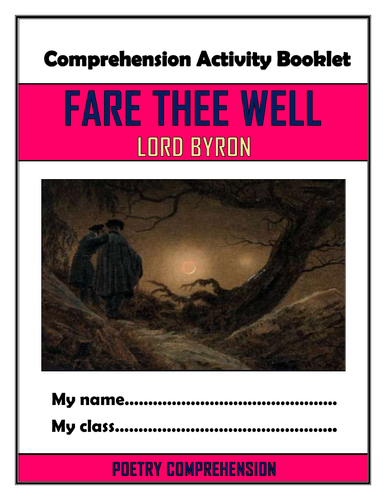 Fare Thee Well - Comprehension Activities Booklet!