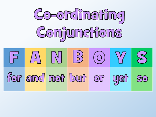 coordinating conjunctions