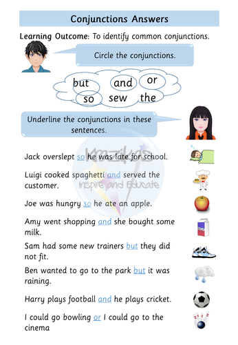 conjunctions-year-2-teaching-resources