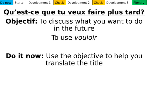 Qu'est-ce que tu veux faire plus tard? Dynamo 3.2.1