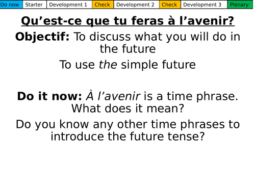 Qu’est-ce que tu feras à l’avenir? Dynamo 3.2.2