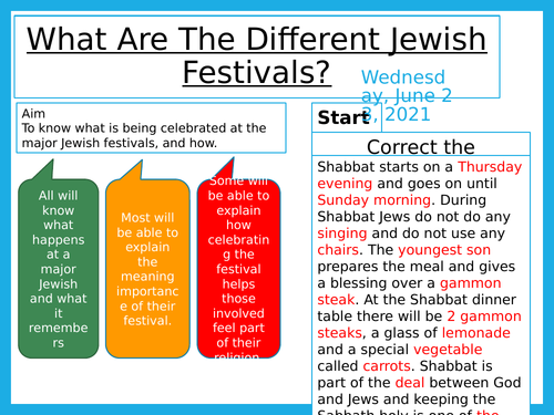 jewish-festivals-teaching-resources