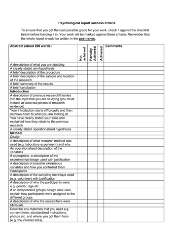 AQA A-Level Psychology Research Methods – Wilcoxon | Teaching Resources