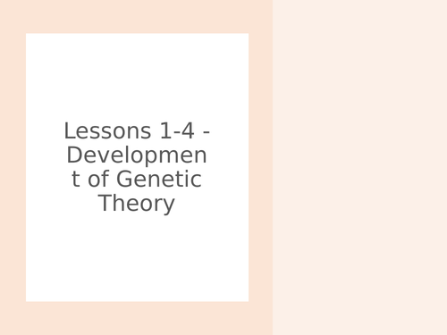 AQA GCSE Biology (9-1) B15 Genetics and evolution - ALL LESSONS ...