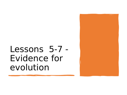 AQA GCSE Biology (9-1) B15.5-7 Evidence for evolution - FULL LESSON ...
