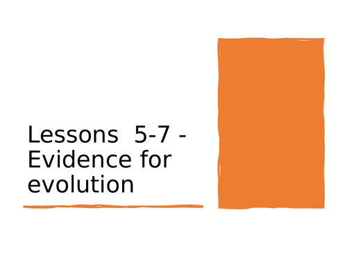 AQA GCSE Biology (9-1) B15.5-7 Evidence for evolution - FULL LESSON