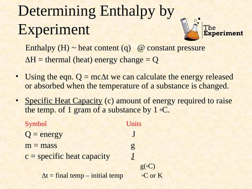 Calorimetry, Q=mct and Hess's Law Multiple Choice Grade 12 Chemistry