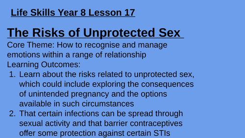 Year 8 Life Skills Lessons | Teaching Resources