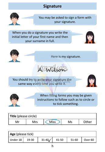 Functional Skills English - Entry Level 2 Writing - Form Filling ...