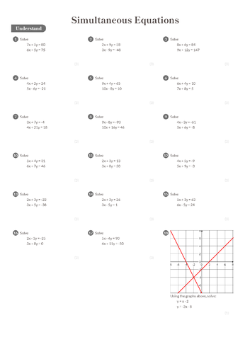 simultaneous-equations-worksheet-answers-foundation-gcse-teaching