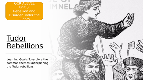 Tudor Rebellions Intro to Course and Henry VII | Teaching Resources