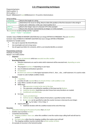 ocr a level computer science coursework example