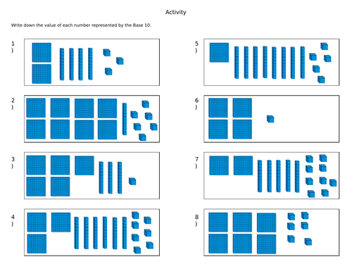 Year 4 Place Value - Numbers to 1000