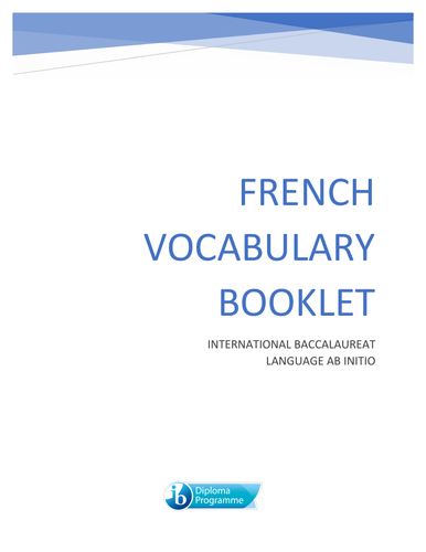 Ib French Ab Initio Scheme Of Work And Resources Teaching Resources