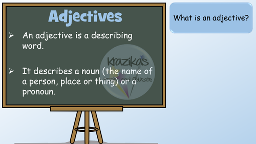 English Functional Skills - Entry Level 2 - Writing - Adjectives ...