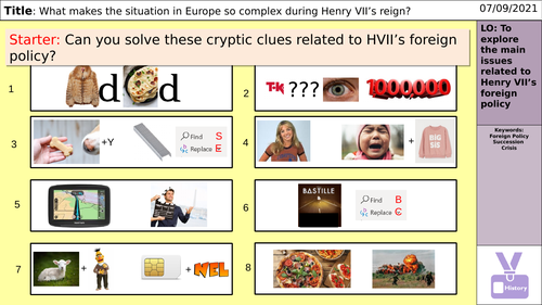 AQA Tudors 1C - Henry VII Foreign Policy