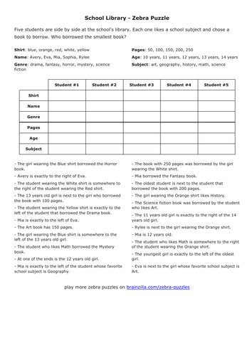 lesson 6 problem solving make a table answer key