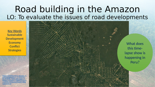 GCSE Road building in the Amazon