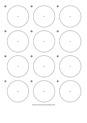 Pie chart circles  Teaching Resources