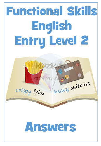 English Functional Skills - Entry Level 2 - Writing - Adjectives ...