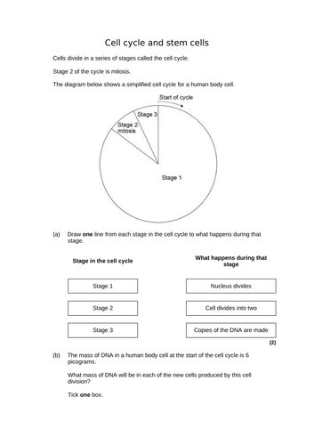 AQA GCSE Biology (9-1) B1-2 Cell Biology REVISION LESSON | Teaching ...