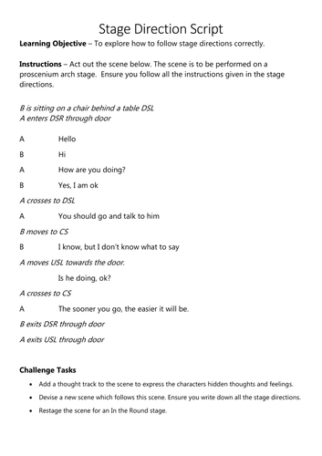 stage-directions-script-worksheet-teaching-resources