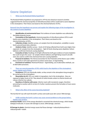 descriptive essay about reducing ozone depletion