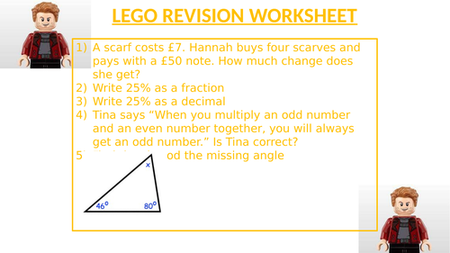 LEGO REVISION WORKSHEET 6